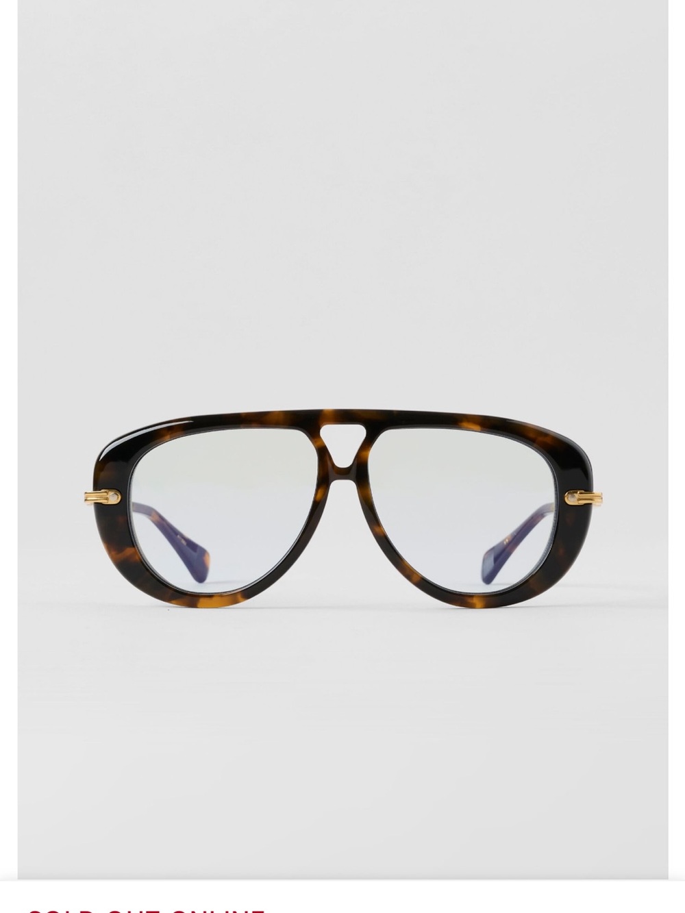 Alo aviator sunglasses tortoise/blue - Picture 4 of 4